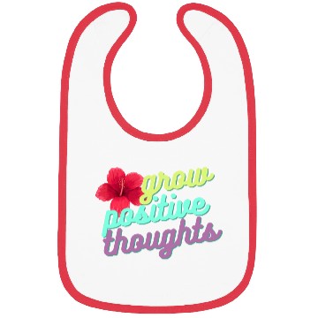 Discover Grow positive Thoughts Bibs