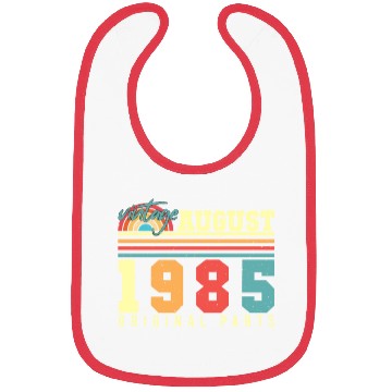 Discover Birthday Greeting For 1985 August Bibs