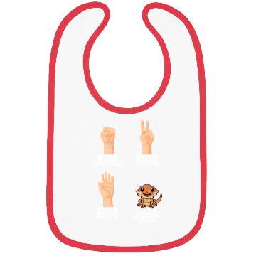 Discover Rock Paper Scissors Nothing Beats Bearded Dragons Bibs