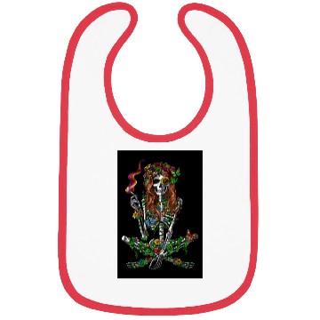 Discover Psychedelic Hippie Skeleton Bibs