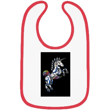 Discover Unicorn Robot Bibs