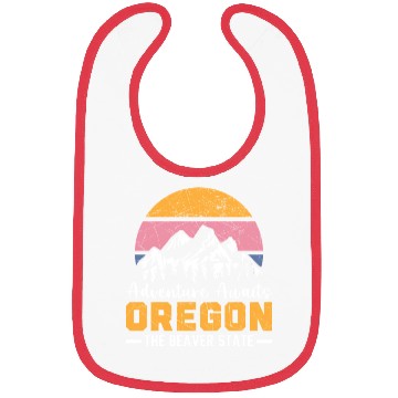 Discover Adventure Awaits Oregon The Beaver State USA Bibs