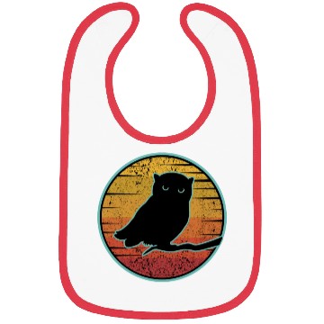 Discover Cute Black Owl Bibs