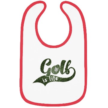 Discover GOLF IS LIFE Distressed Look Bibs