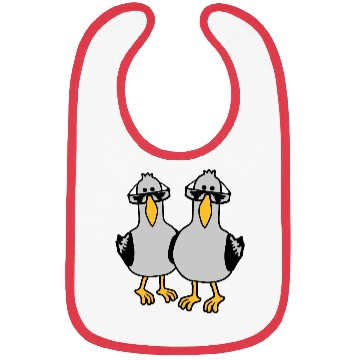 Discover 2 seagull friends team Bibs