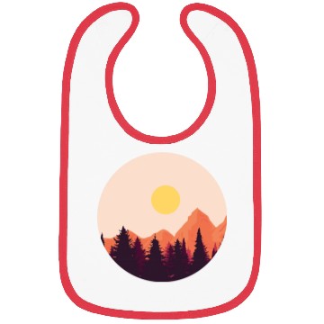 Discover sunset horizon mountains Bibs