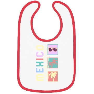 Discover Mexico 2022 Bibs, Mexican Sunglasses Palm Tree