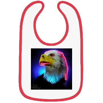 Discover i love america neon bright lightsamerican eagle Bibs