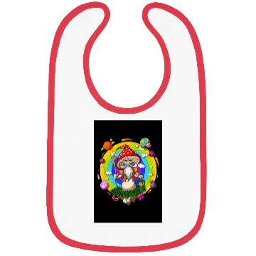 Discover Psychedelic Hippie Mushroom Wizard Bibs