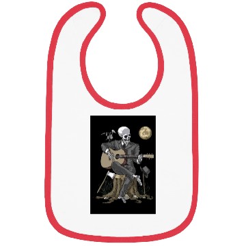 Discover Skeleton Goth Guitar Player Bibs