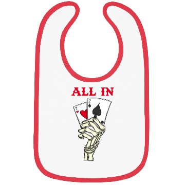 Discover Poker Player Poker Cards 7 2 Skeleton Hand Poker Bibs