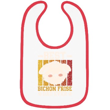 Discover Best Bichon Frise Dad Ever Curly Hair Pup Puppy Bibs