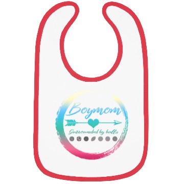 Discover Boy Mom Bibs, Surrounded By Balls Mother's Day