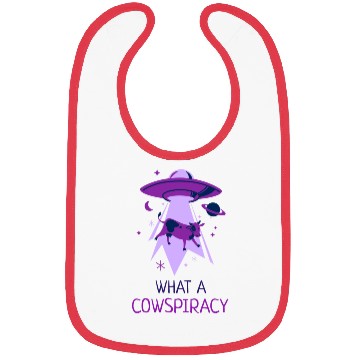 Discover What A Cowspiracy Alien Cow UFO Bibs