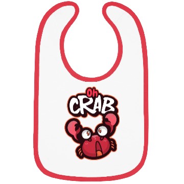 Discover Oh Crab! Surprised Cool Crab Bibs