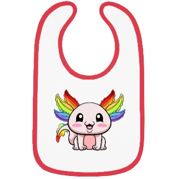 Discover Axolotl LGBTQ Gay Pride Rainbow Flag LGBT Bibs
