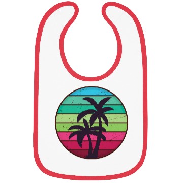 Discover Palm Tree Tropical Beach Bibs
