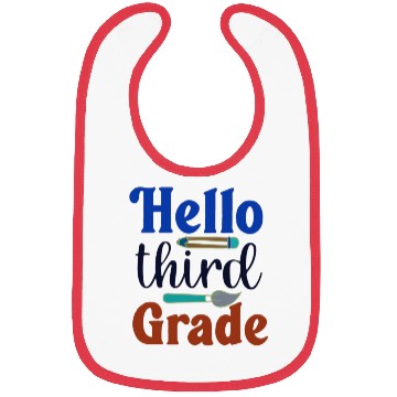 Discover Hello third grade back to school perfect gift idea Bibs