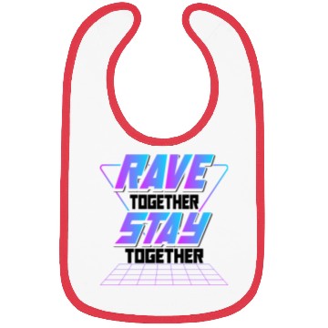 Discover Raves Together Electronic Dance EDM DJ Club Music Bibs