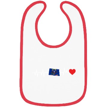 Discover North Dakota Heartbeat Gift Bibs