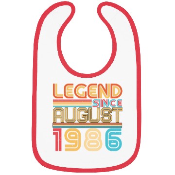 Discover Birthday Greeting For August 1986 Bibs