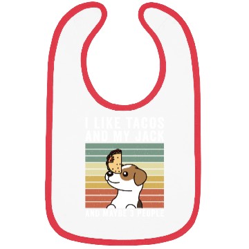 Discover I Like Tacos And My Jack Russell Terrier Bibs