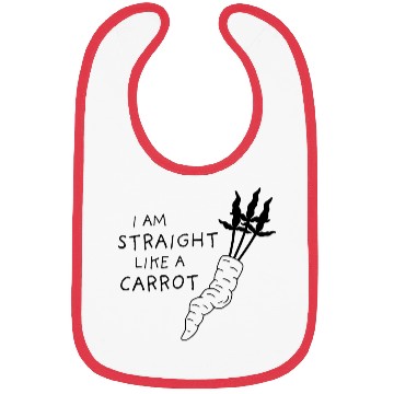 Discover straight like a carrot - black uni II Bibs