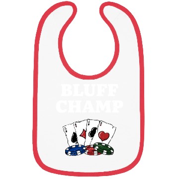 Discover Bluff Champ Card Games Poker Card Player Poker Bibs