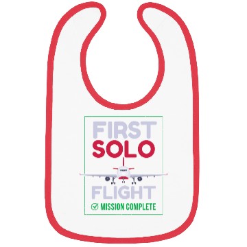 Discover First Solo Flight Airplane First Flight Bibs