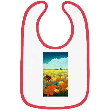 Discover Colorful multicolored bright picture. Painted Bibs