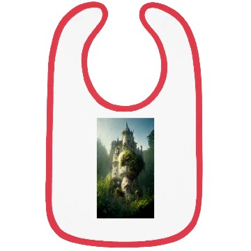 Discover An old abandoned castle in the jungle. Green Bibs
