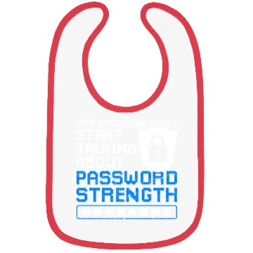 Discover Cyber Security Funny Password Strength Bibs