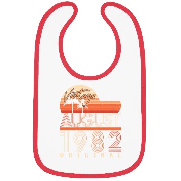 Discover 40th Birthday August 1982 Bibs