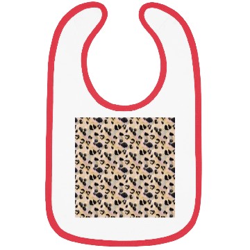 Discover Pretty Leopard Animal Print Pattern Bibs