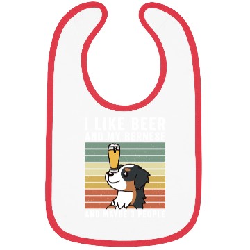 Discover I Like Beer And My Bernese Mountain Dog Bibs