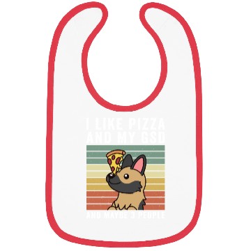 Discover I Like Pizza And My German Shepherd Bibs