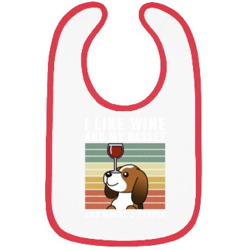 Discover I Like Wine And My Basset Hound Bibs