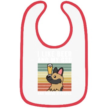 Discover I Like Beer And My German Shepherd Bibs