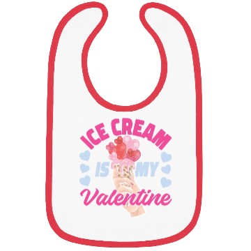Discover Ice Cream Valentines Day Cone Bibs