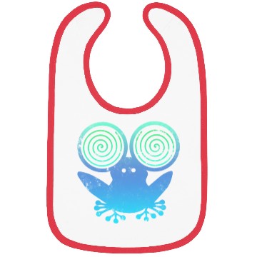 Discover Hypnotic Frog Blue Bibs