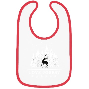 Discover Love forest deer Bibs