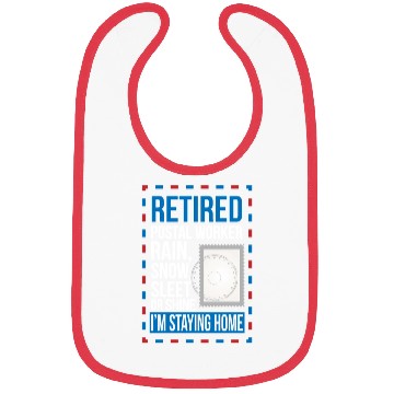 Discover Retired Postal Worker Retirement Mailman Postman Bibs