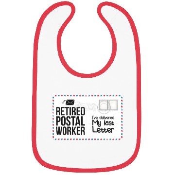 Discover Retired Postal Worker Retirement Mailman Postman Bibs