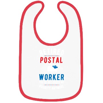 Discover Retired Postal Worker Retirement Mailman Postman Bibs