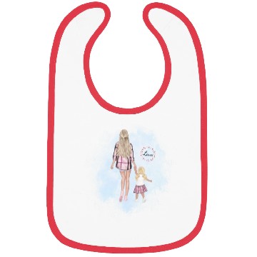 Discover mother and daughter with love Bibs