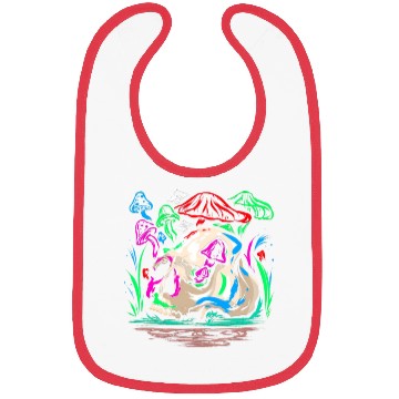 Discover Psychedelic Magic Mushroom - Space Shroom Bibs