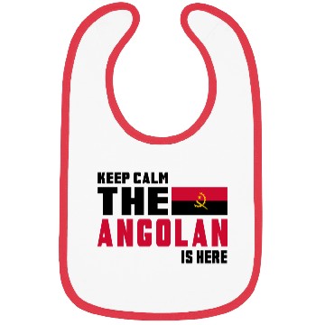 Discover Keep calm Angola flag design Bibs