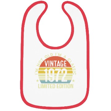 Discover Vintage 1972 Limited Edition I Am A Classic Bibs