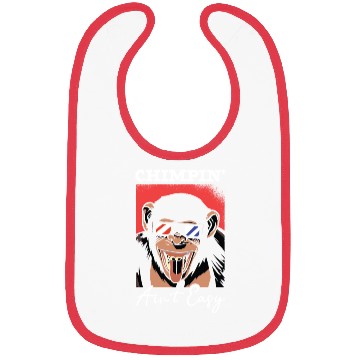Discover Chimpin' Ain't Easy Monkey Zookeeper Chimpanzee Bibs