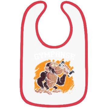 Discover Gympanse Chimpanzee Monkey Animal Zookeeper Bibs